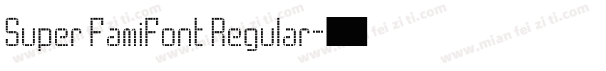Super FamiFont Regular字体转换